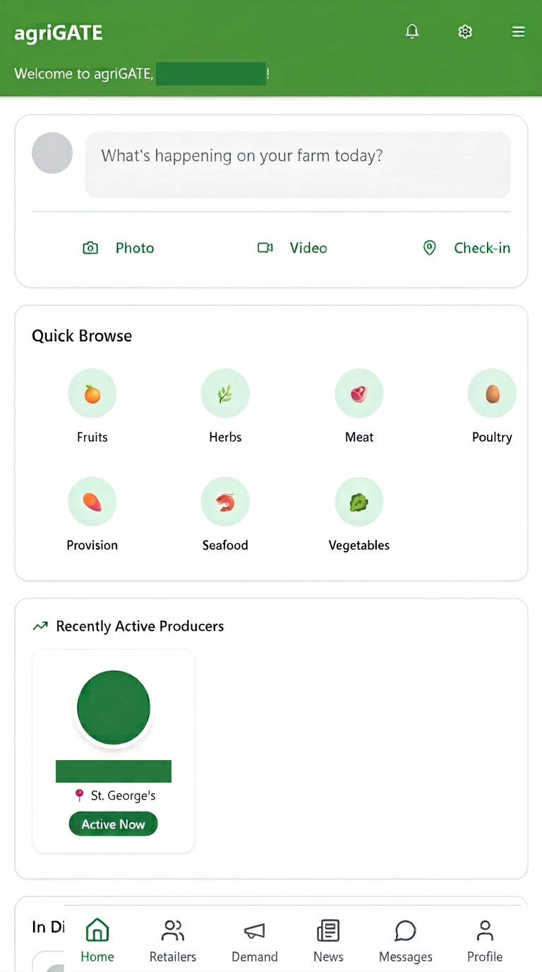 agriGATE — Connecting Farmers & Retailers in the Caribbean